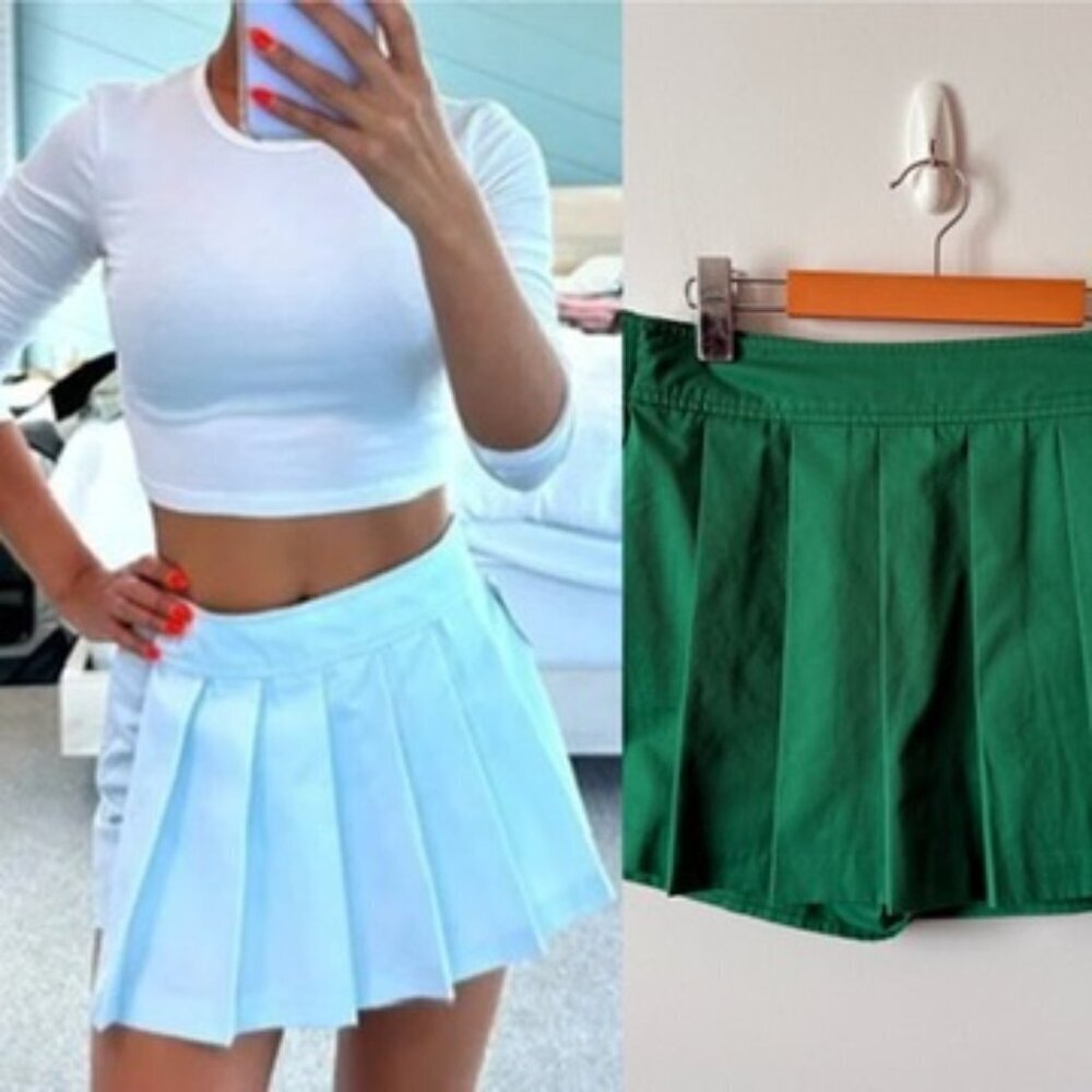 Aritzia Sun Deh Rowan Pleated Skort Green Size 6